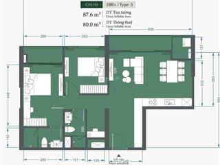 Bán căn 2n2+ tại lumiere evergreen vinhomes smartcity, 7,65 tỷ, 80m2, giá cực tốt hot!!!
