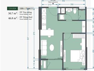 Chính chủ bán gấp căn hộ 1pn, 47m2 giá cực tốt 4,45 tỷ tại lumiere evergreen, vinhomes smartcity