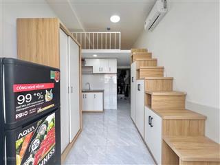 Đi bộ qua chợ gò vấp, iuh, bancol riêng, full nt mới 100%, có thang máy