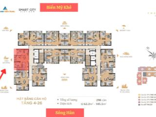 Duy nhất 1 căn 2pn tầng trung  view biển mỹ khê  giá tốt nhất the sang residence