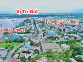 Bán 1164m2 đất mặt tiền bờ kè bửu long vị trí đẹp hiếm, 2 mặt tiền trước sau