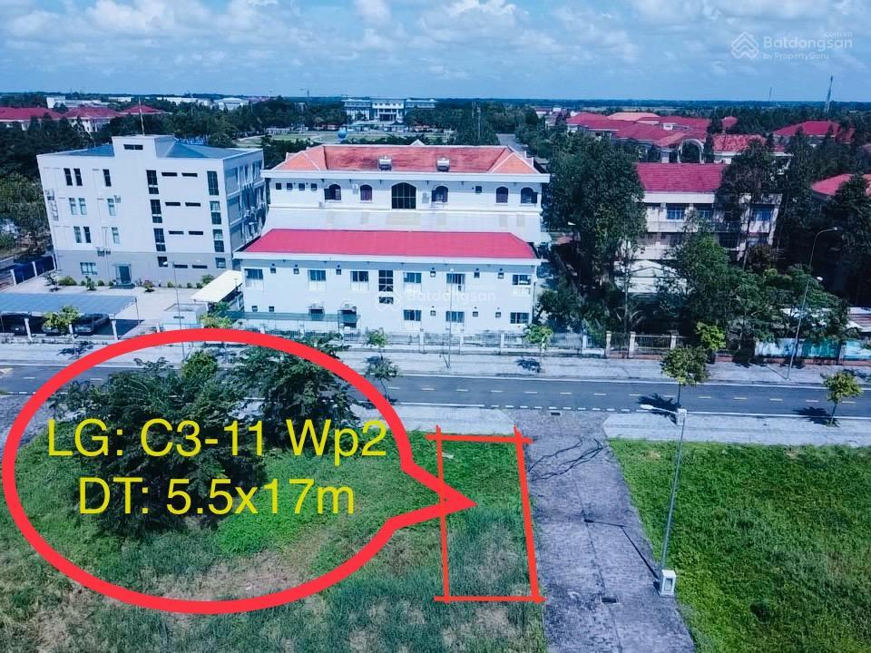 Chủ định cư nước ngoài cần bán gấp nền đất thổ cư 100% lô góc 2 mặt tiền. tại kđt cát tường wp2