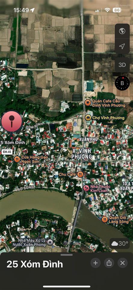 Đất trung tâm vĩnh phương nha trang 171.3m², hướng đông nam, đường ô tô 4,5m, giá chỉ 1,55 tỷ