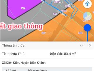 Bán lô đất đẹp diên điền diên khánh, vùng ven nha trang, giá chỉ 3 triệu/m²