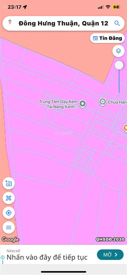 Bán đất vườn kdc an sương 500m2