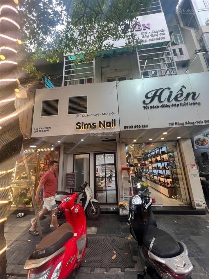 Cho thuê mặt bằng mặt phố hàng bạc diện tích 45m2 x 2 tầng, mặt tiền 4m