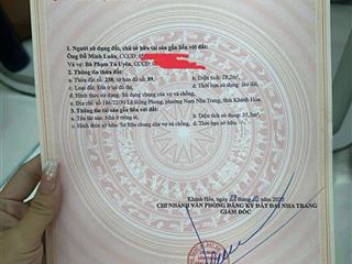 CHÍNH CHỦ CẦN BÁN LẠI NHÀ RIÊNG 2 TẦNG – PHƯỚC HẢI, LÊ HỒNG PHONG, NHA TRANG