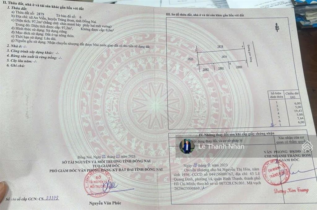 1/ đường phùng hưng ngay sát ubnd an viễn. sổ hổng thổ cư 100%