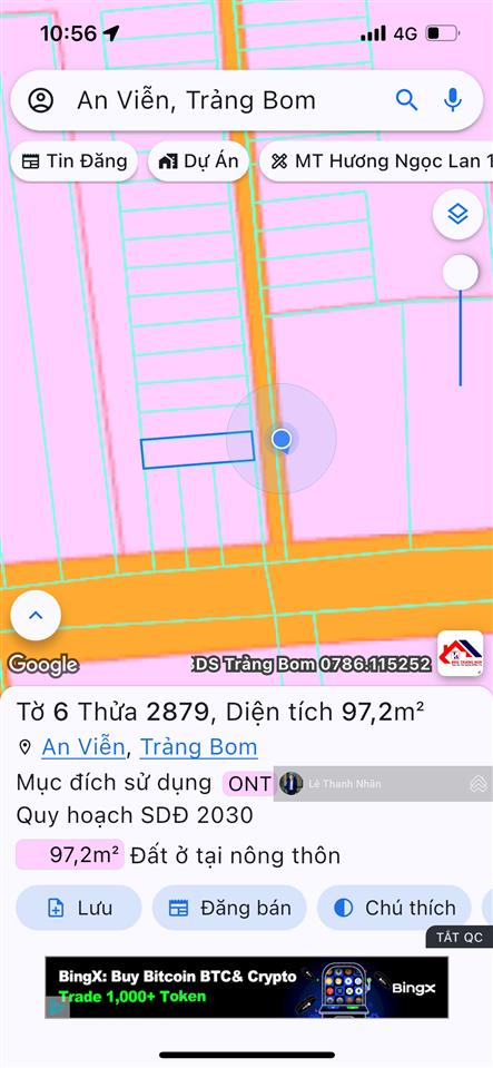 1/ đường phùng hưng ngay sát ubnd an viễn. sổ hổng thổ cư 100%