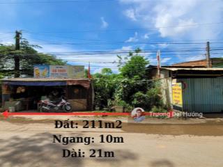 Bán đất 211,4m² mặt tiền đường thống nhất gần xa lộ hà nội, phường đông hòa, tp. dĩ an 12,3ty tl