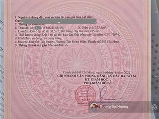 Bán đất giá chỉ 20 triệu/m² p. tân đông hiệp, tp. hồ chí minh  3,5 tỷ tl