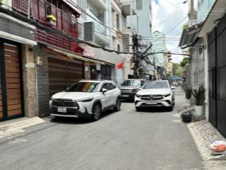 281 đường lê văn sỹ quận 3  4 tầng ,5 phòng 4.2m x 11m  hẻm 6m xe hơi tránh