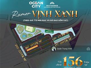 Booking liền kề vịnh xanh nhận ưu đãi lớn  vinhomes ocean park 3   0989 688 ***