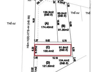 Đất dtsd 175m2 xuân thới sơn 16, 4,1 tỷ thông toàn đường lớn. hẻm ô tô