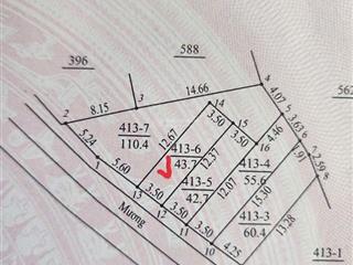 Bán đất mặt trục kinh doanh. dt 43,7 m2. mt 3,58m ở kim chung  hoài đức