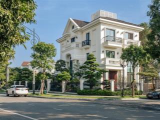 Bán biệt thự vinhomes riverside  long biên 180m2 x 4 tầng lô góc 2 thoáng 65,5 tỷ ở , kinh doanh