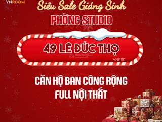 Cho thuê studio ban công rộng  ngõ 49 lê đức thọ, mỹ đình | 4.99 triệu/tháng