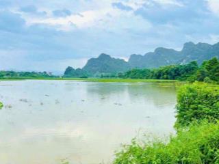 Chính chủ bán lô đất 2 mặt đường view hồ đá bạc 120ha dt 75m2 mt 5m  non nước hữu tình giá 5xxtr