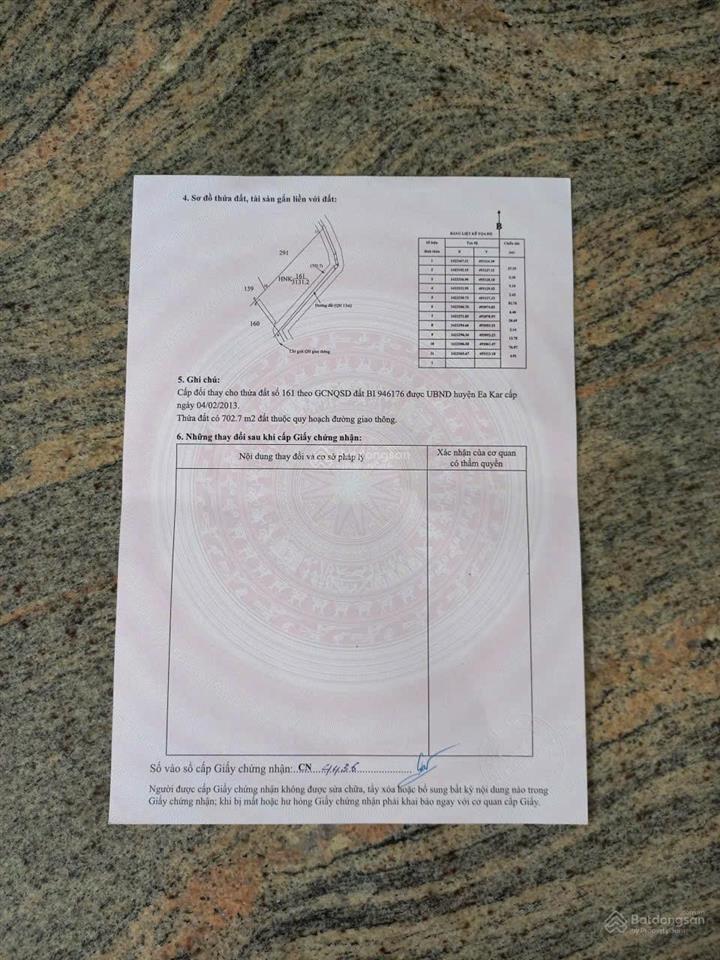 Bán đất sào giáp sông đường bê tông, khu dân cư tại eakar, đắk lắk