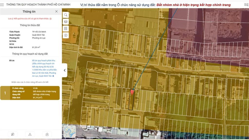 Đất full thổ cư 81.2m2, 4mx21 ở cạnh an lạc ô tô thông ra ql1a cạnh kinh dương vương trần đại nghĩa