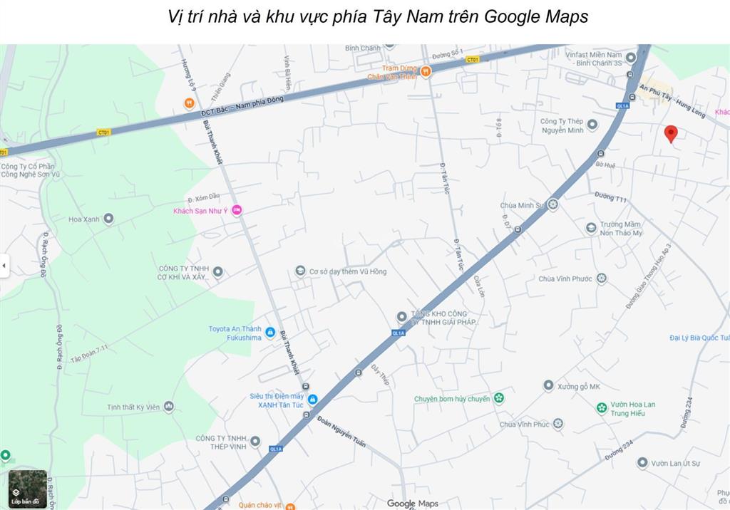 Đất full thổ 152m² ngang 5,8m ở cạnh giao lộ nguyễn văn linh  ql1a, chợ đầu mối nông sản bình điền