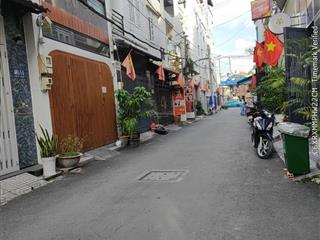 Nhà 4 tầng hẽm xe tăng, xe tải tránh, cách mặt tiền 20m, kế bên cv làng hoa vài phút đi bộ