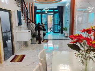 Hxh. nhà 3 lầu, (4x13) ngay chợ thạch đà, khu dc văn minh, 4pn, full nt, vào ở ngay