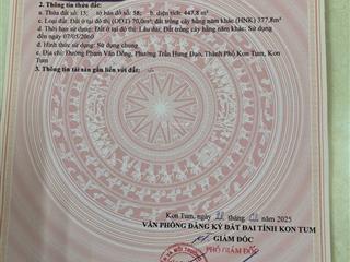 Chính chủ bán lô đất dài 80 m trên trục đường đôi trung tâm thành phố,