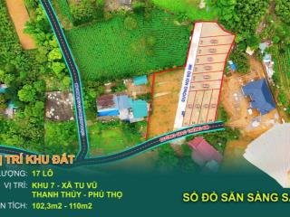 Bán đất ở đường tỉnh lộ 317, xã tu vũ, thanh thủy, phú thọ, 320 triệu, 105m2 giá siêu hời