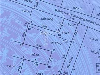 Hóc môn, 532m2 đất, có 400m thổ cư. đường ô tô, khu dân cư