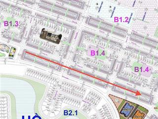 Bán liền kề đường to 17m cạnh hồ, công viên, khu dân cư hiện hữu khu b