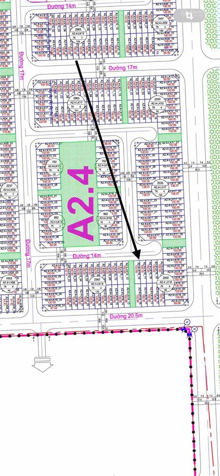 Bán lô liền kề góc vườn hoa a2.4 dt 102m2 nhà xây 4 tầng+1 tum giá chưa tới 14 tỷ