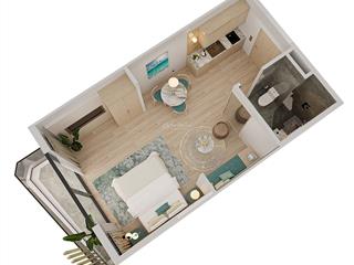 Studio tầng 15  view nội khu xanh mát  giá cực tốt cuối năm