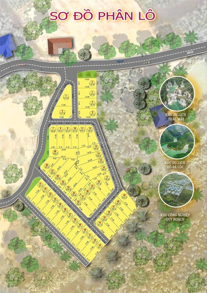 Cần bán lô góc 3 mặt tiền, full thổ cư, giá thoả thuận 0868 536 ***