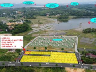 Cần bán lô góc 3 mặt tiền, lk 23  24. full thổ cư, diện tích 148,8m2.  0868 536 ***