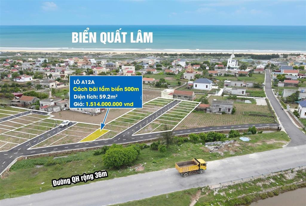Cơ hội đầu tư đất nền tiềm năng x2 x3 tại quất lâm. chỉ từ 900tr đến 1 tỉ