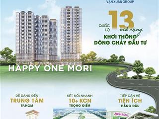 Bán condotel happy one mori, 2,7 tỷ, 66m2, view đẹp, p. lái thiêu, q. thuận an, bình dương