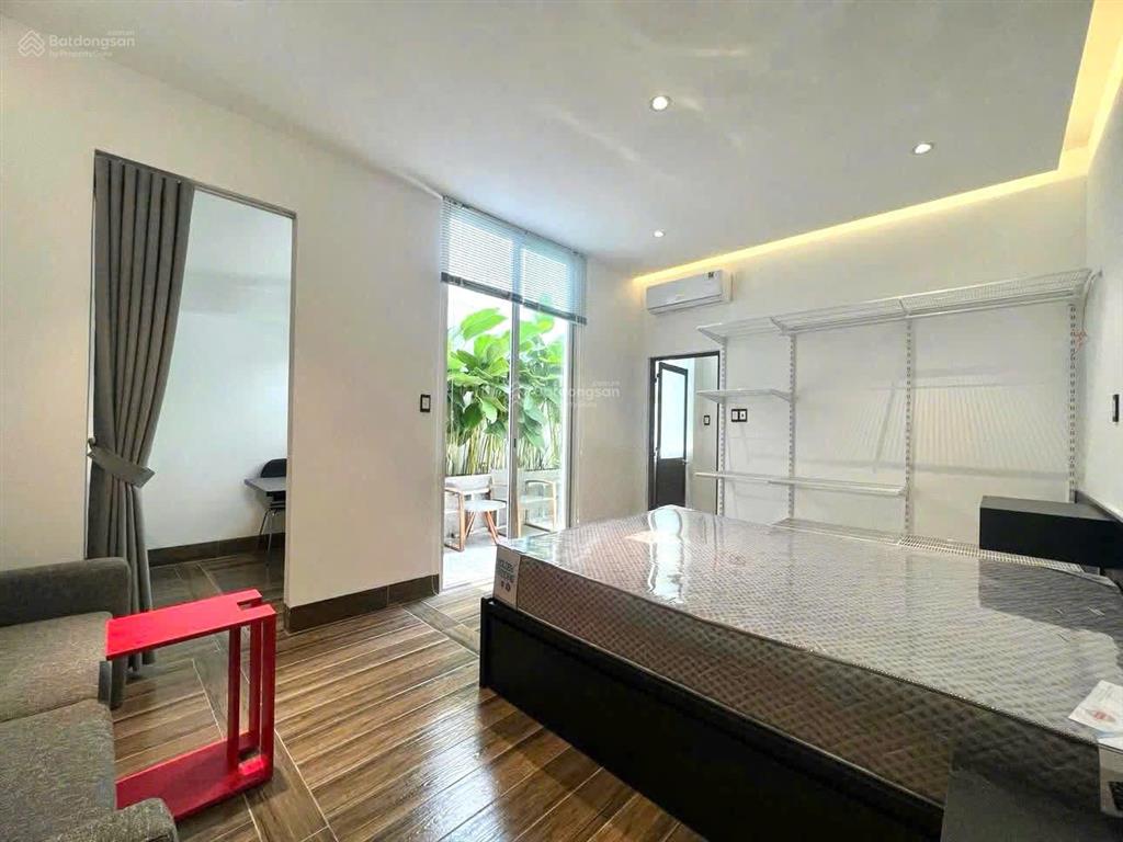 Căn hộ studio sân vườn  full nội thất tách bếp, view chill tại nhà