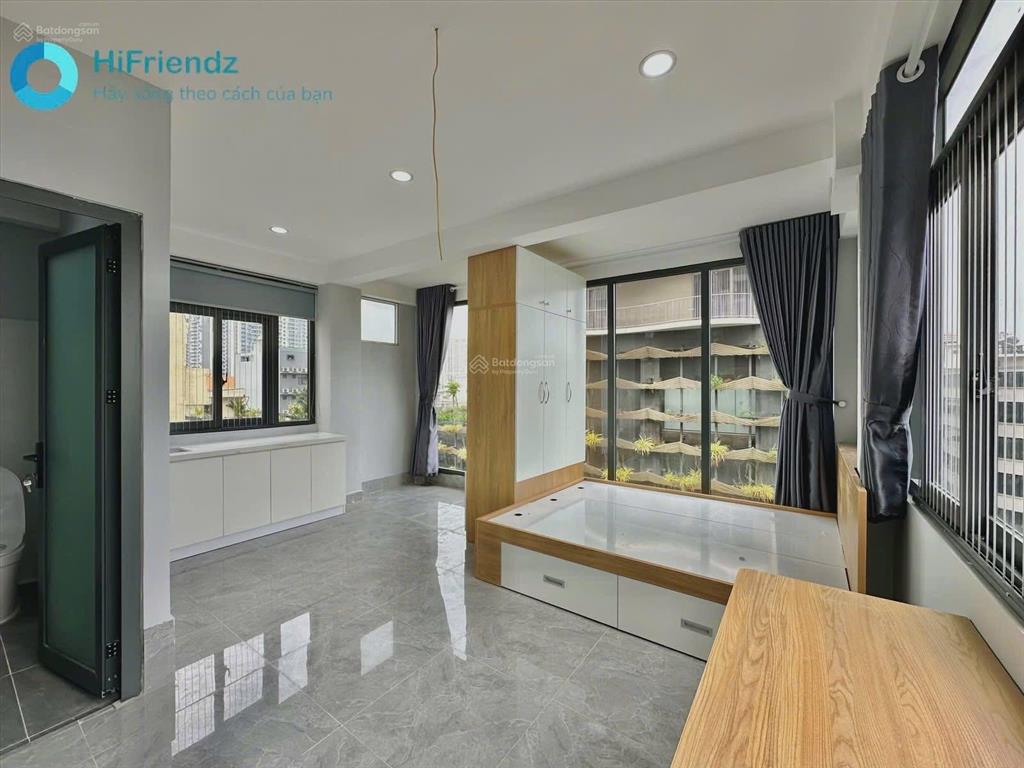 Khai trương căn hộ nhiều cửa sổ ánh sáng tự nhiên  hình thật, full nội thất ngay đảo kim cương