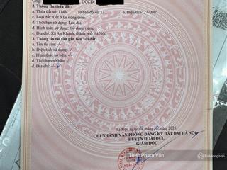 Chính chủ  đất thổ cư thôn an hạ xã an khánh