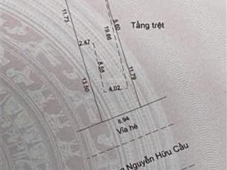 Cc bán lô đất kế lô góc, nở hậu. mặt tiền 7m tại nguyễn hưu cầu