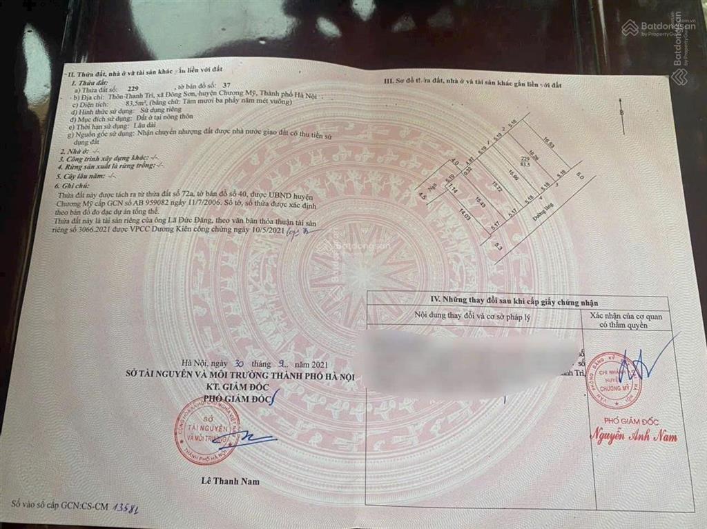 Bán đất đông sơn, 3,5 tỷ, 83m2, mặt tiền 5,17m, pháp lý đầy đủ