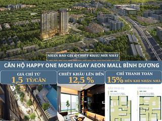 Căn hộ happy one mori  cạnh sân golf từ 1,5 tỷ/căn, chiết khấu đến 12.5%  chỉ tt 15% đến nhận nhà