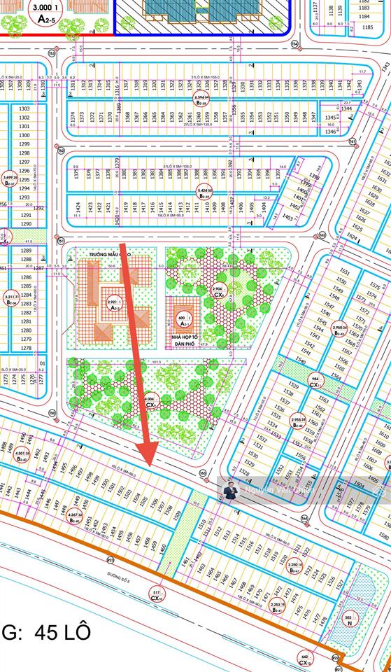 Cần bán lô đất đẹp đối diện công viên đường võ tự xây dựng 5,5 tầng, view hồ cực đẹp