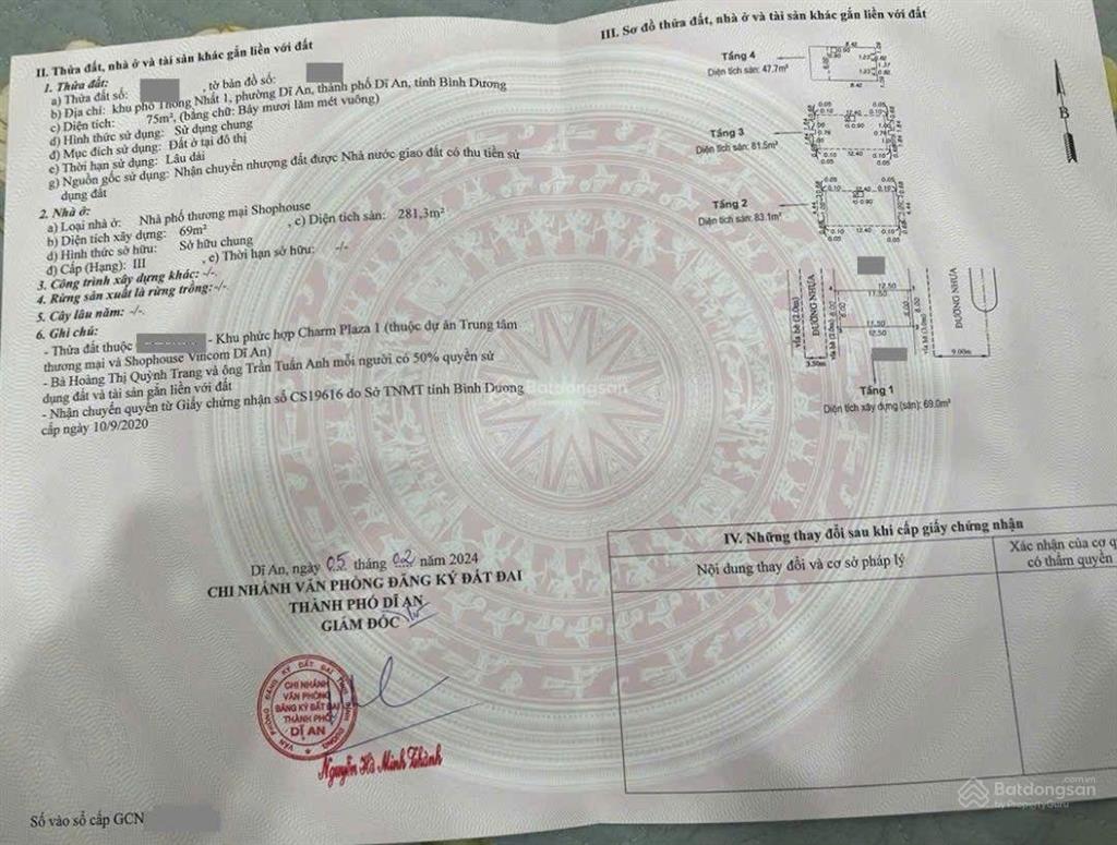 Shophouse mặt tiền vincom550 dĩ an kinh doanh sầm uất p. dĩ an