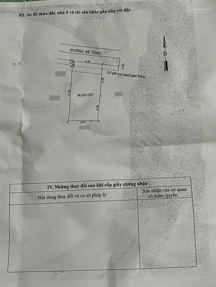 Đất 68m2 gần kdc tứ hải, phường tân đông hiệp, tp dĩ an