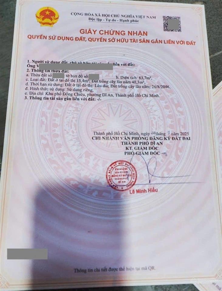 3 lô đất đẹp mới tách gần ngã tư 3 cây điệp và vincom550 dĩ an