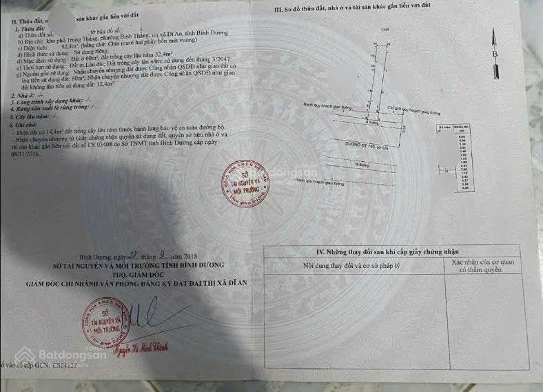 Nhà mặt tiền kinh doanh gần chợ bình an, phường bình thắng, tp dĩ an