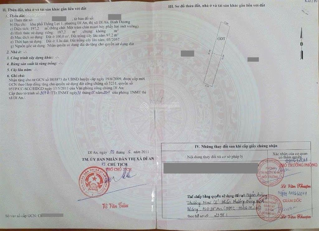 Nhà 393.8m2 ngang 10.68m cấp 4 sân vườn gần chợ dĩ an 1, phường dĩ an, tp dĩ an