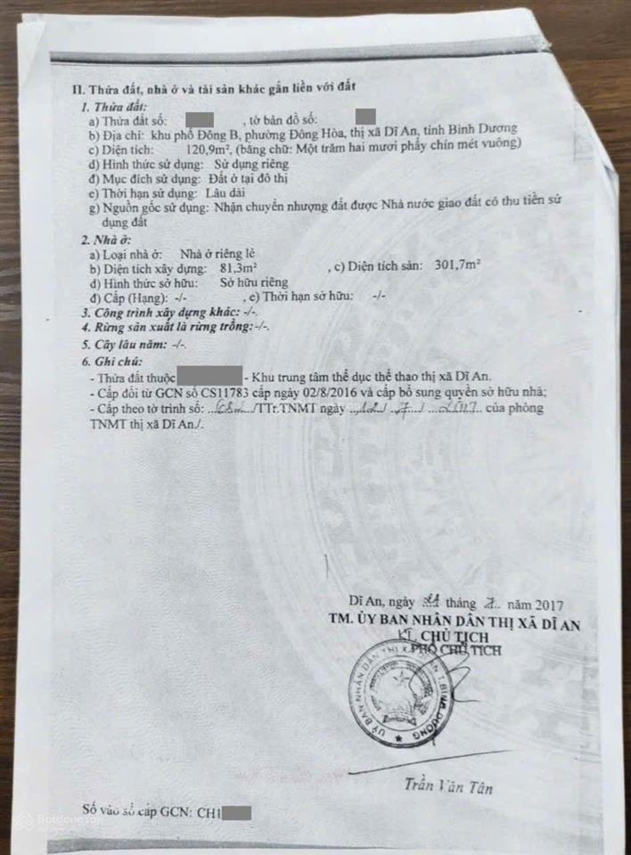 Nhà phố mặt tiền kinh doanh gần bigc go, phường đông hòa, tp dĩ an